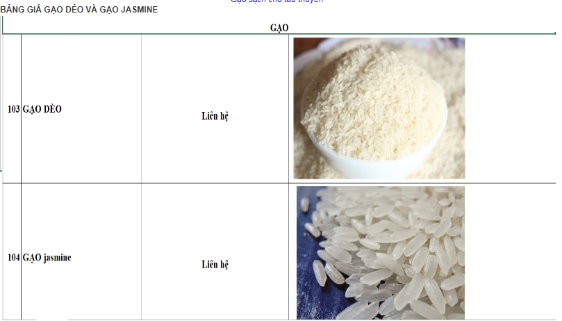 lương thực sạch cho tàu biển