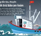 Hướng dẫn tàu hành trình khi gặp bão trên biển